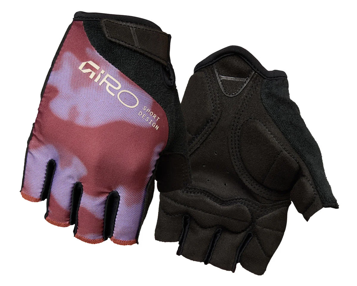 Giro Women's Jag'ette Short Finger Gloves (Maroon Pulse) (L)